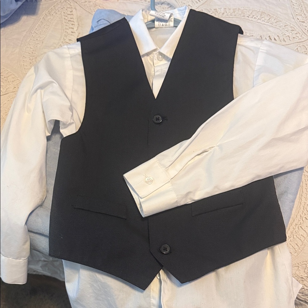 Van Heusen Black Kids Vest Set